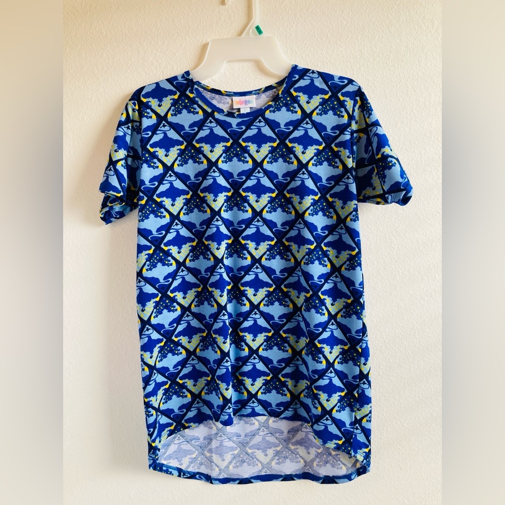 LuLaRoe Disney Collection Genie Print Gracie Top Size 14